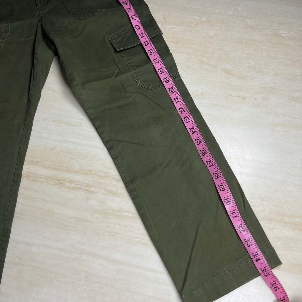 J.Crew Womens Olive Green Stretch Cotton Cargo Utility Pants Size 6 - Picture 11 of 13